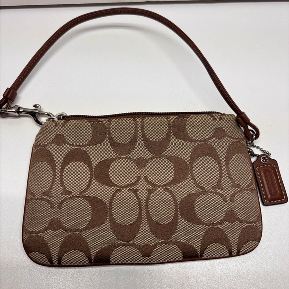 Coach Brown Wristlet - Picture 2 of 3